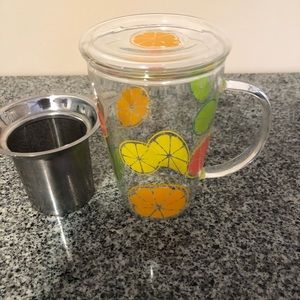 David’s tea glass perfect mug citrus fruit